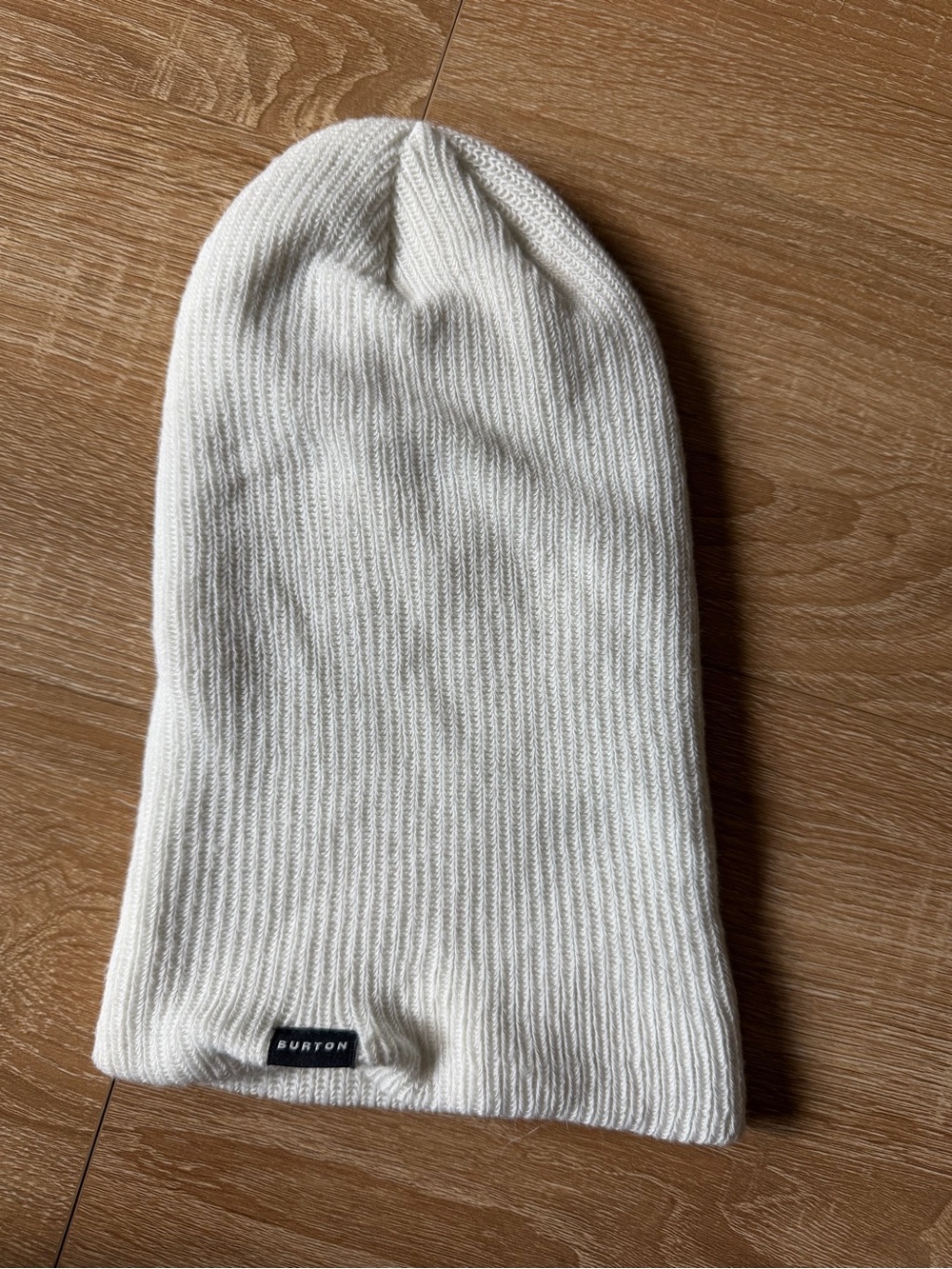 Burton Cream Ribbed Knit Beanie